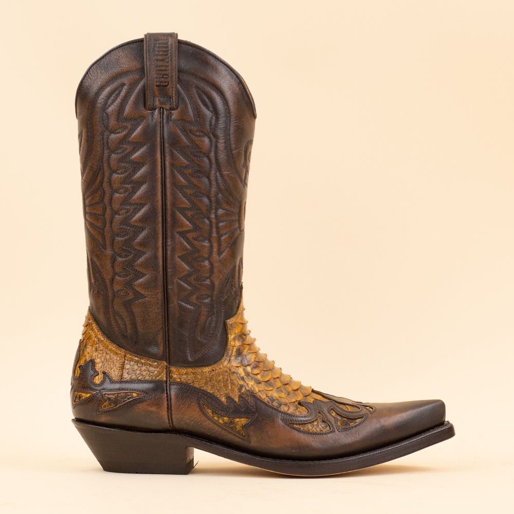 Mayura Boots cowboylaarzen 1935-C Camel Python