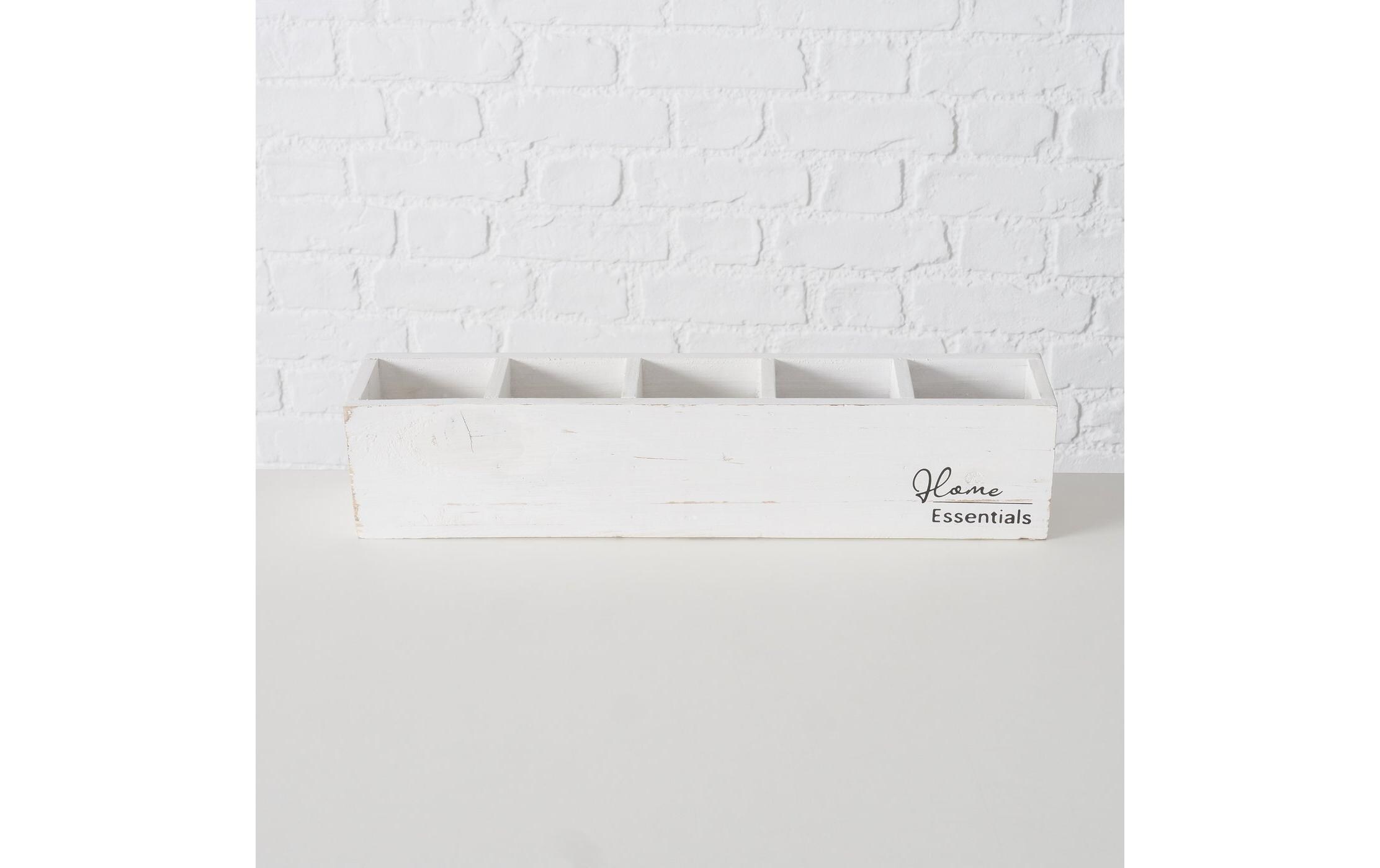 Aufbewahrungskiste Essentials Shabby Chic 47 x 9 cm, WeissBox Essentials