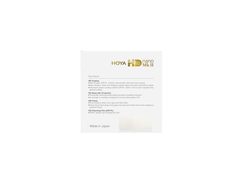 Hoya Objektivfilter HD Nano Mk II UV – 52 mm Schmaler, robuster UV-Filter mit der ultraharten Nanobeschichtung