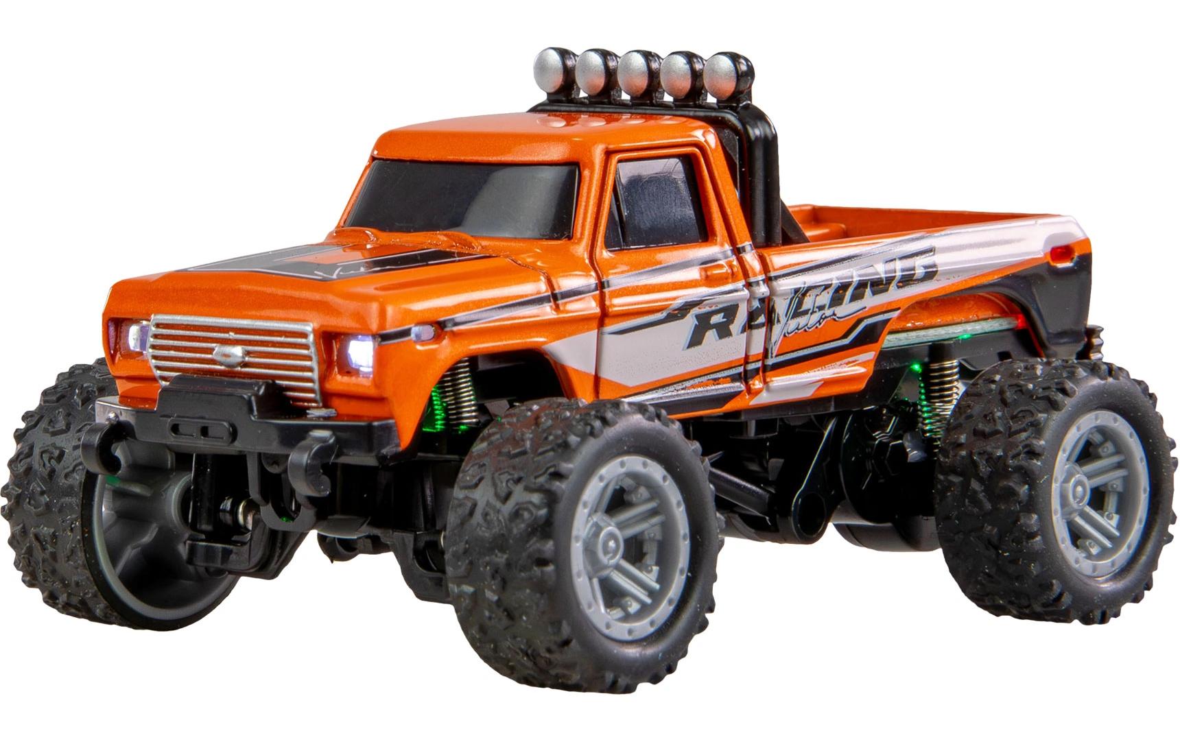 Monster Truck Die Cast 1:64 RTR, OrangeFerngesteuerte Monster Truck im Massstab 1:64