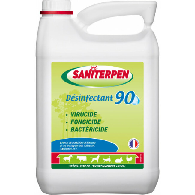 Désinfectant 90 Saniterpen Virucide Fongicide Bactéricide