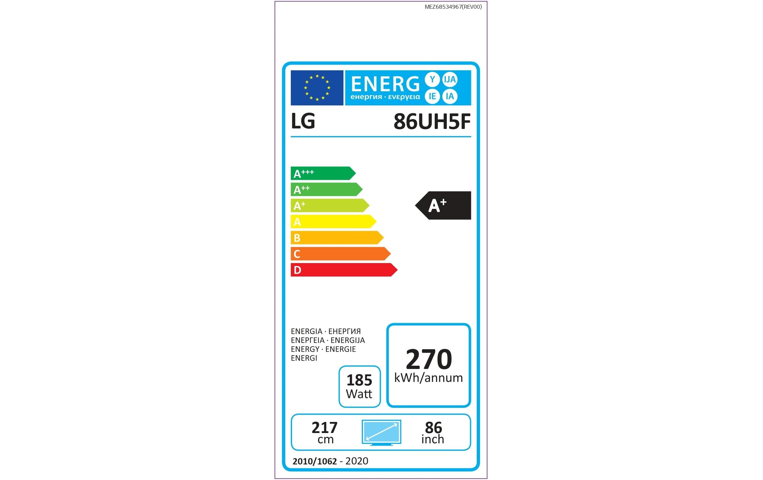 Public Display 86UH5F-H Non-Glare Ultra HD Series, 86 