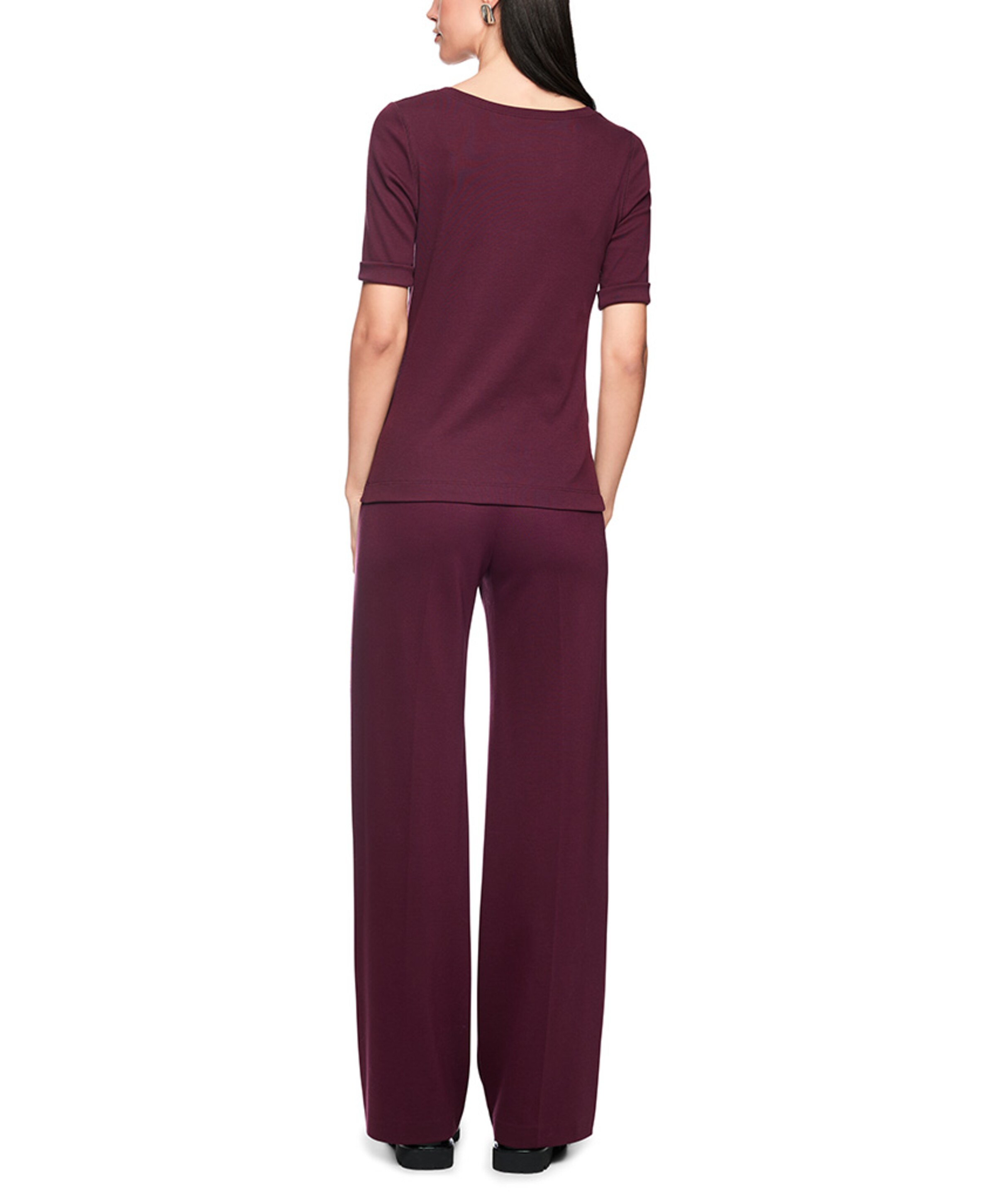 Marc Cain Additions Dames T-shirt bordeaux