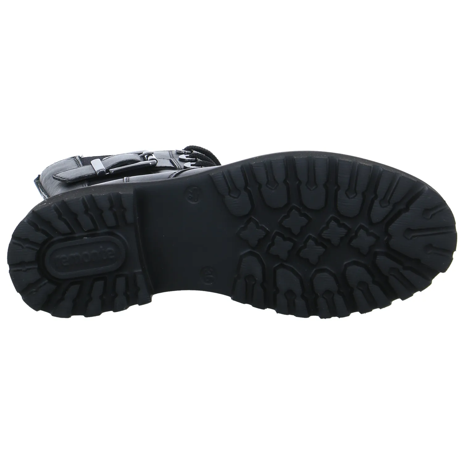 REMONTE Boot Schwarz Leder  mit Wechselfussbett