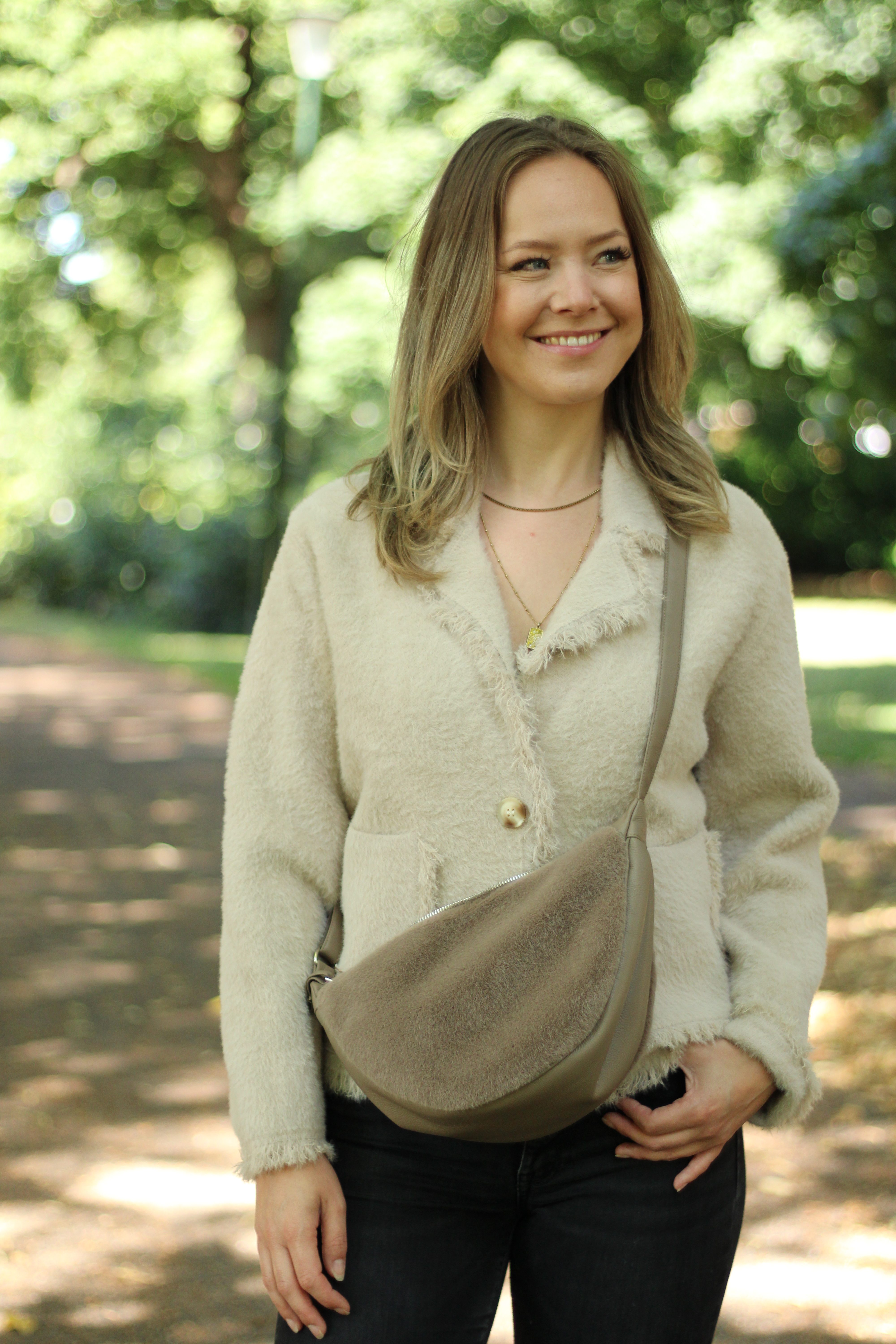 Rino & Pelle - Sena Cardigan With Fringes - Stone