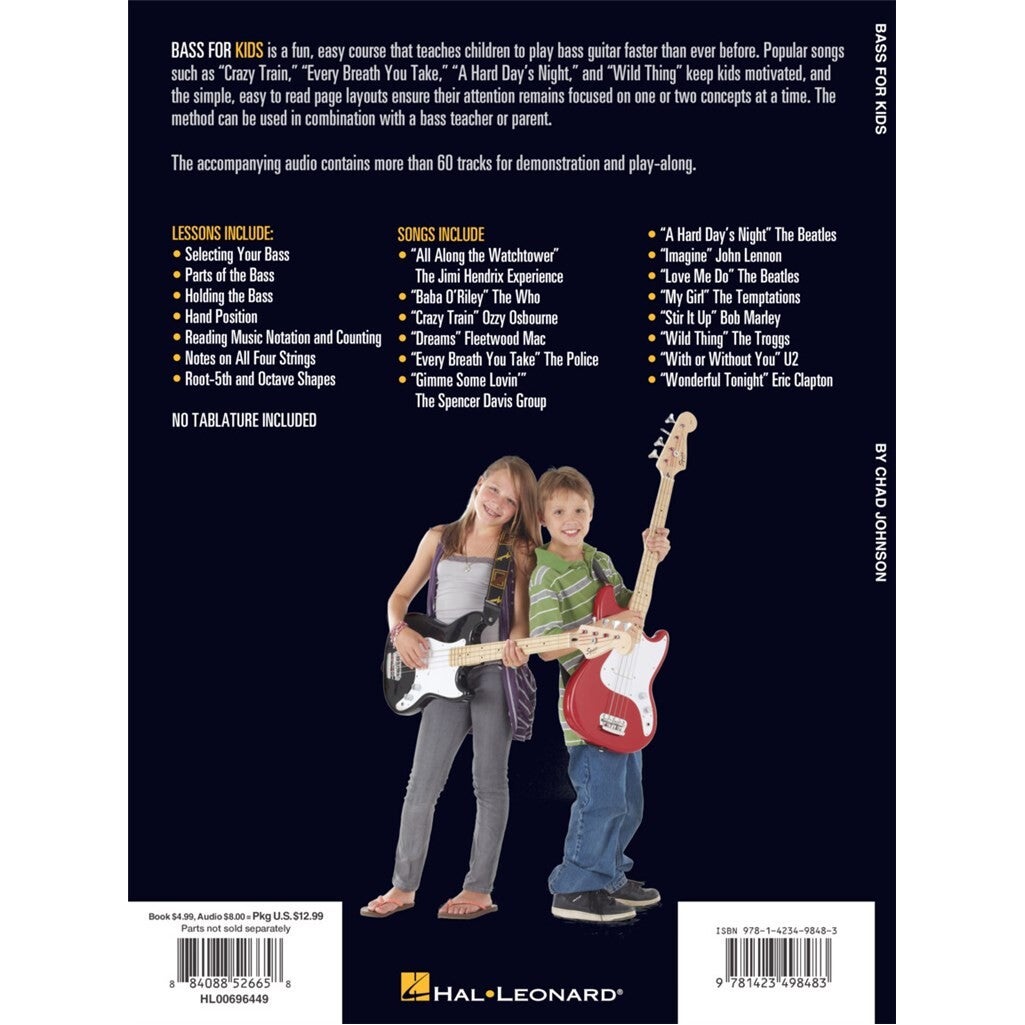 Hal Leonard - Chad Johnson: Bass For Kids