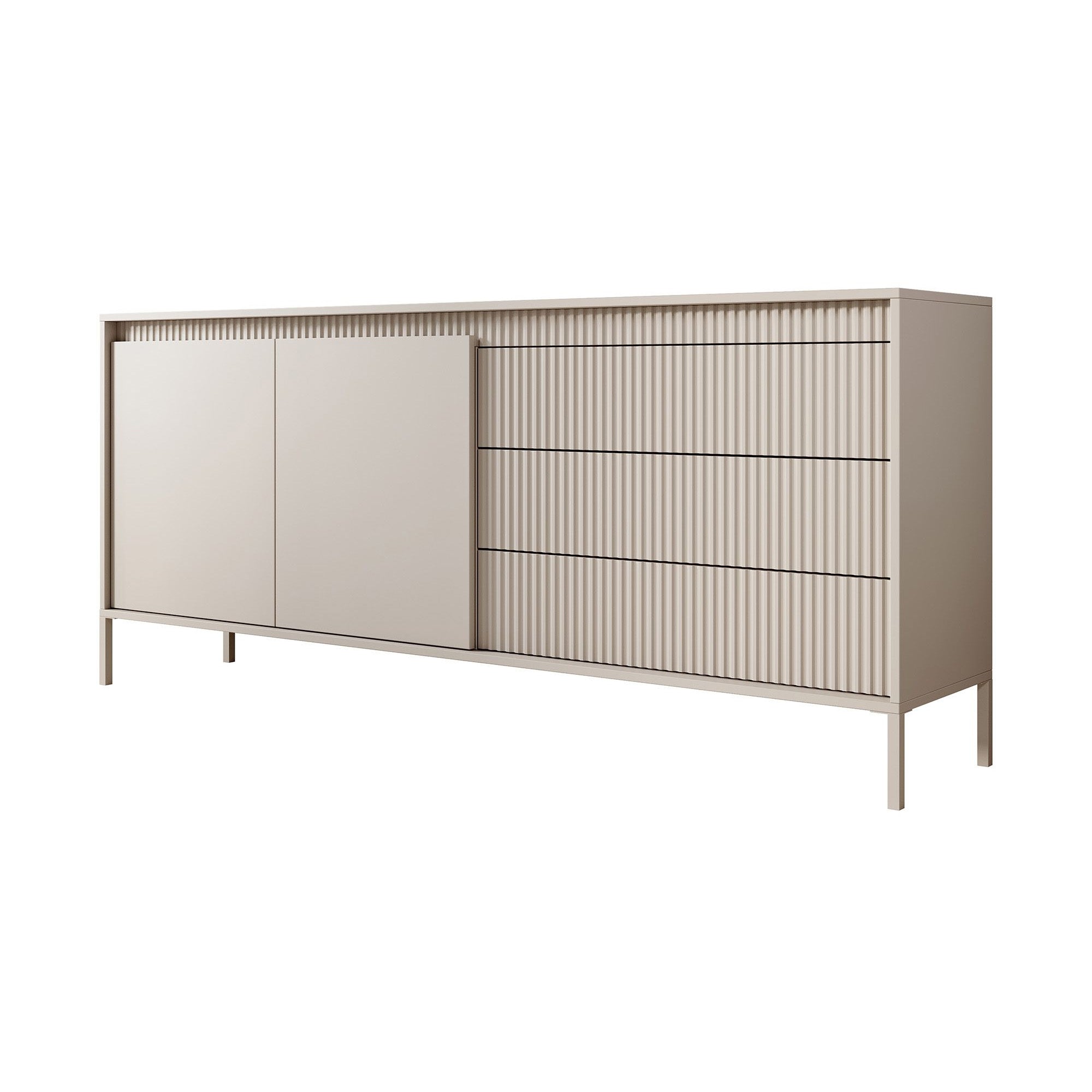 Saran - Dressoir - Beige - 187x40x81 cm