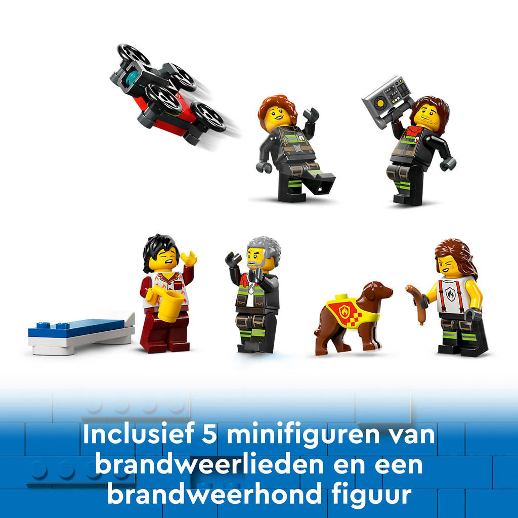 Zeer leuke set die zeker zijn geld waard isBrandweerkazerne en brandweerauto Brandweer Speelgoed voor Kinderen 60414