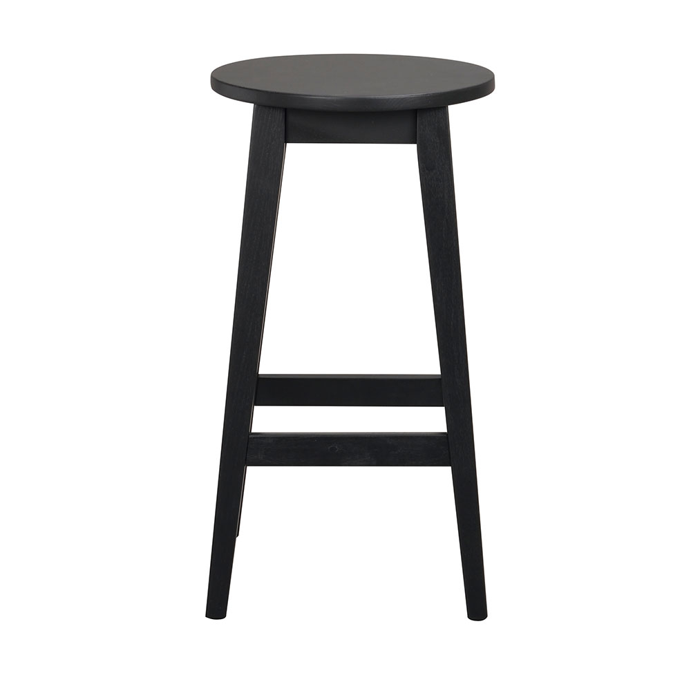 Houten barkruk Austin - zithoogte 65 cm Austin houten barkruk zwart - 65 cm
