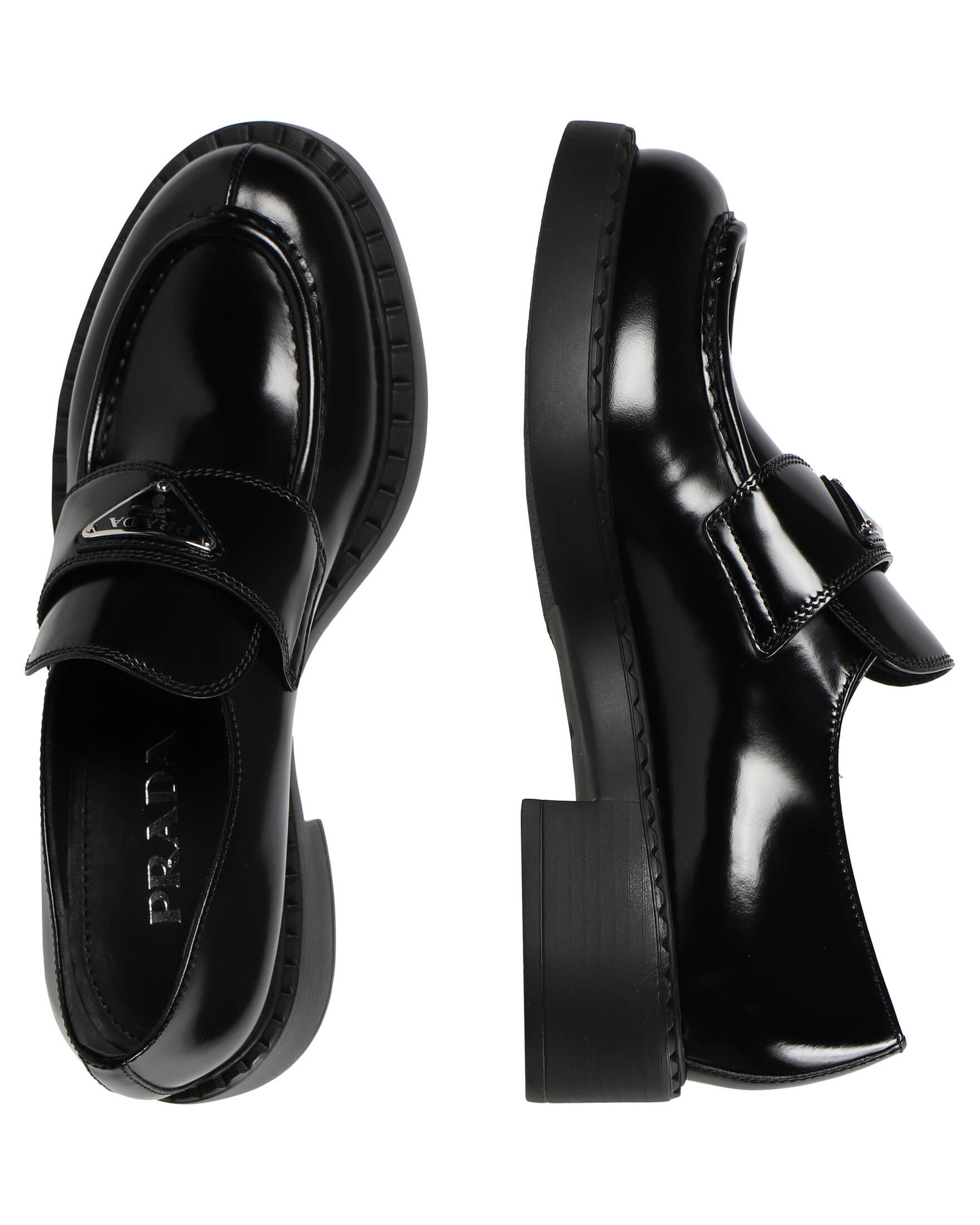 Prada| Damen Schuhe LOAFER CHOCOLATE BRUSHED