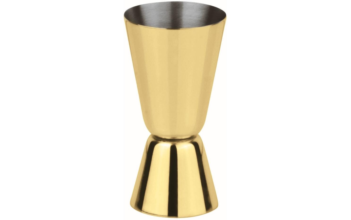 Cocktail-Doppelmass 40/20 ml, GoldCocktail-Messbecher
