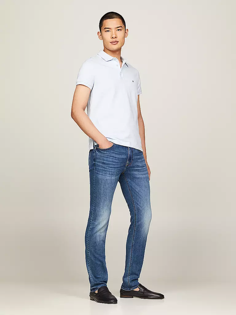 TOMMY HILFIGER Poloshirt Slim Fit hellblau