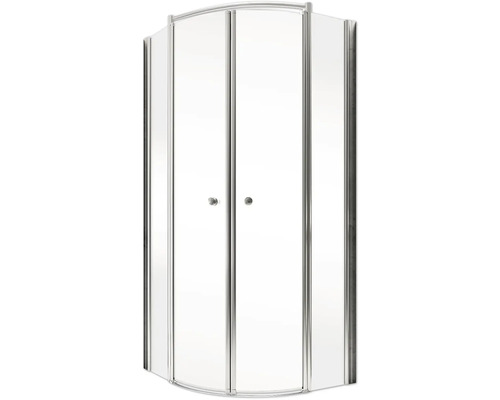 Ronde douche Schulte Garant Bella Lux II R550 80x80 cm helder glas profiel kleur chroom