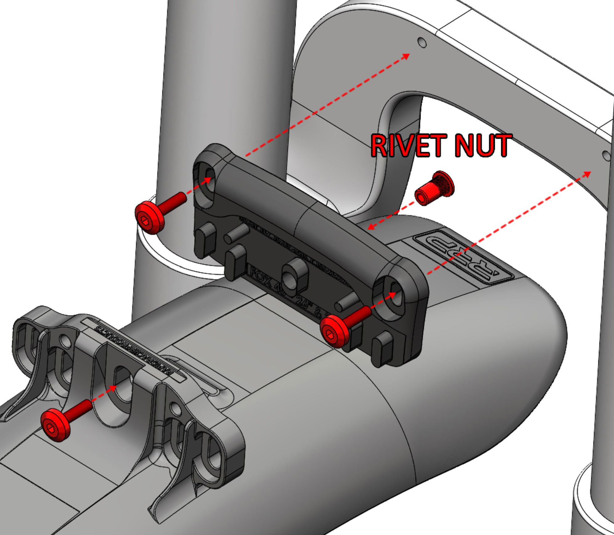 RapidRacerProducts RRP ProGuard Bolt On Adapter FOX