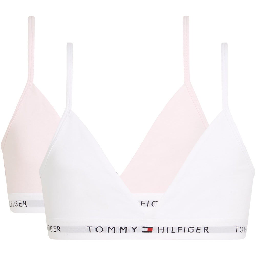 Køb Tommy Hilfiger Light Pink / White 2 Pk Triangle Bralette