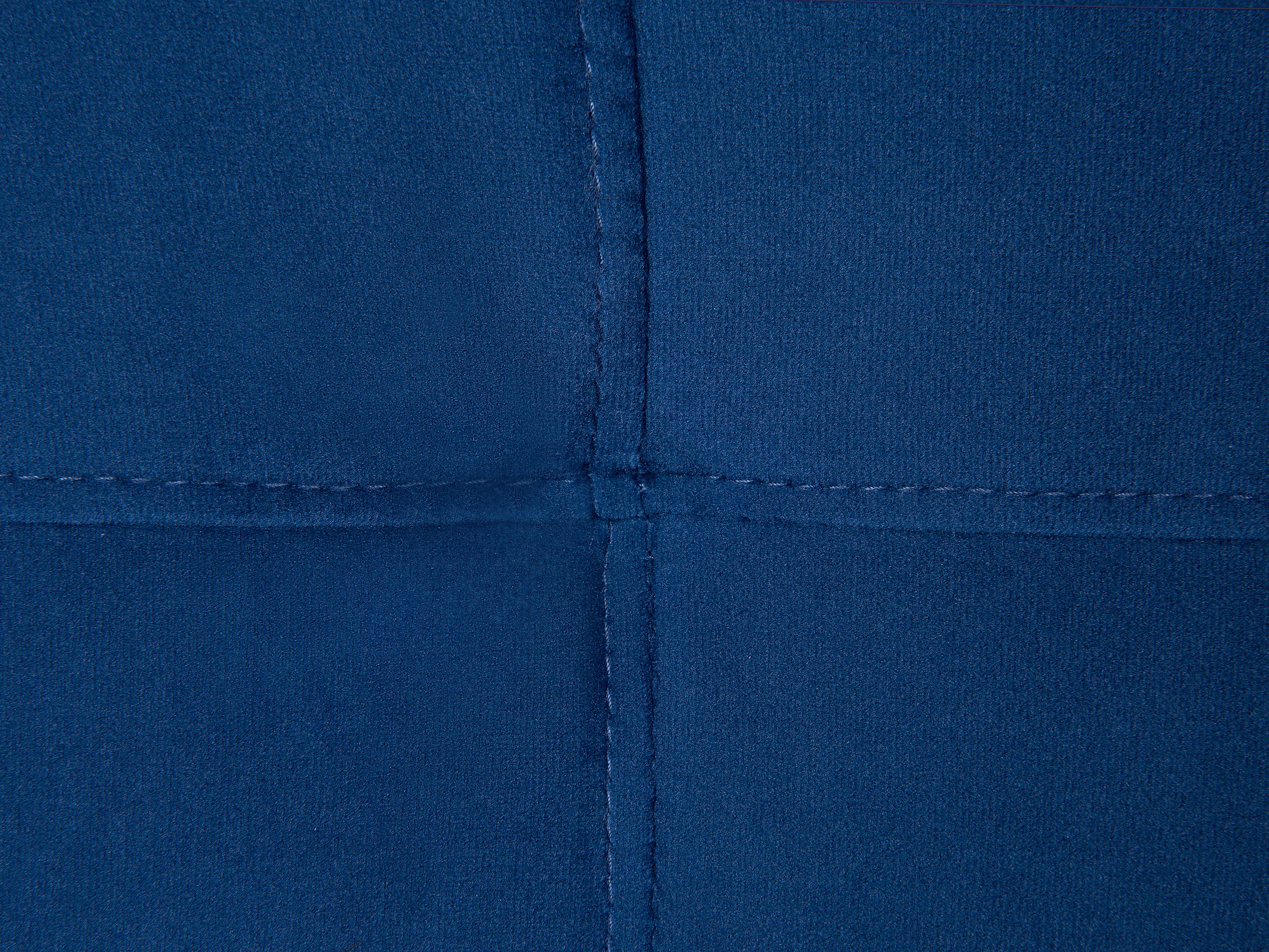Slaapbank 3-zits VISNES Fluweel Marineblauw