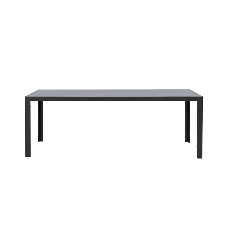 Tuintafel Savoie - aluminium/glas antraciet - 75x215x90 cm