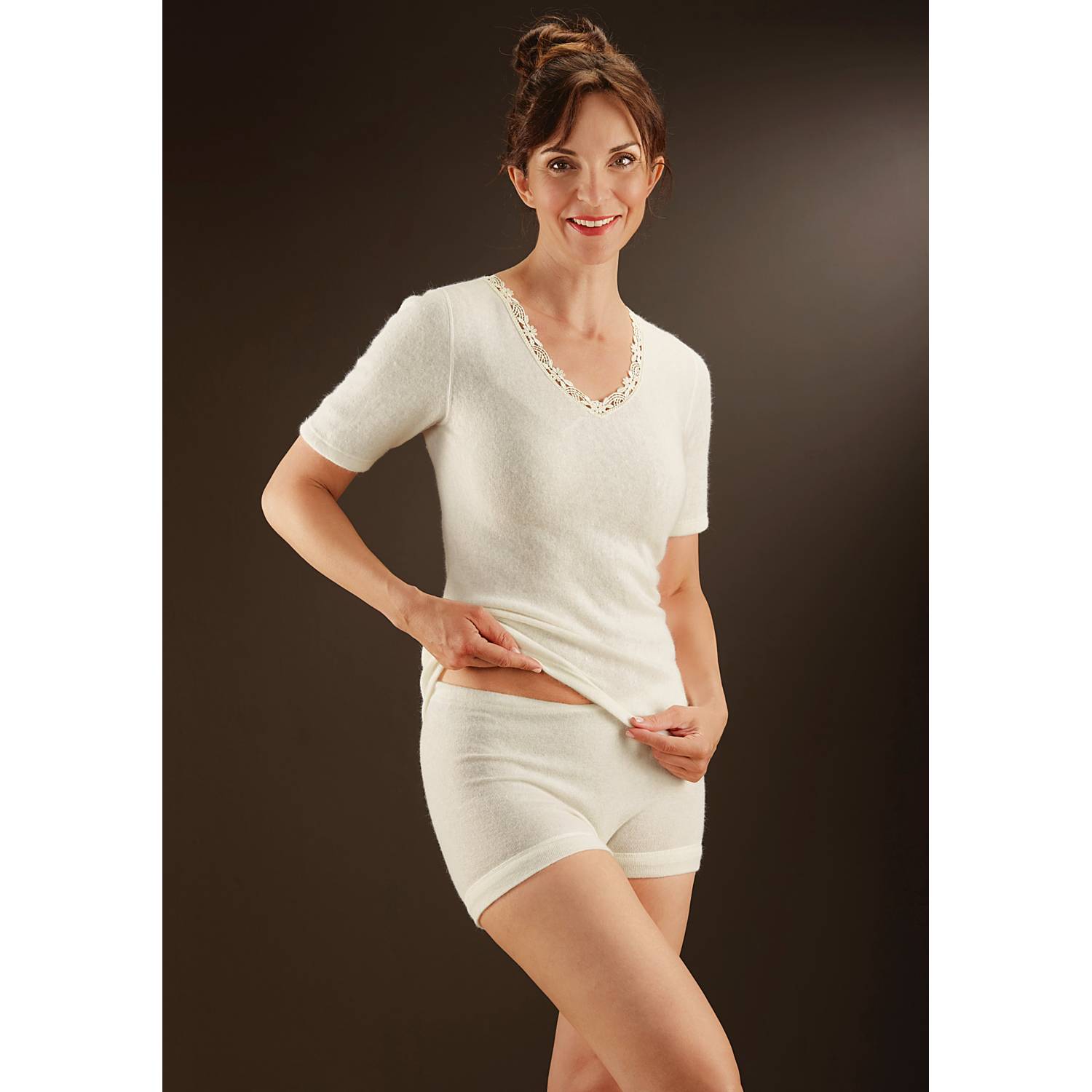 Con-ta Angora Damen-Unterhemd, 1/2-Arm
