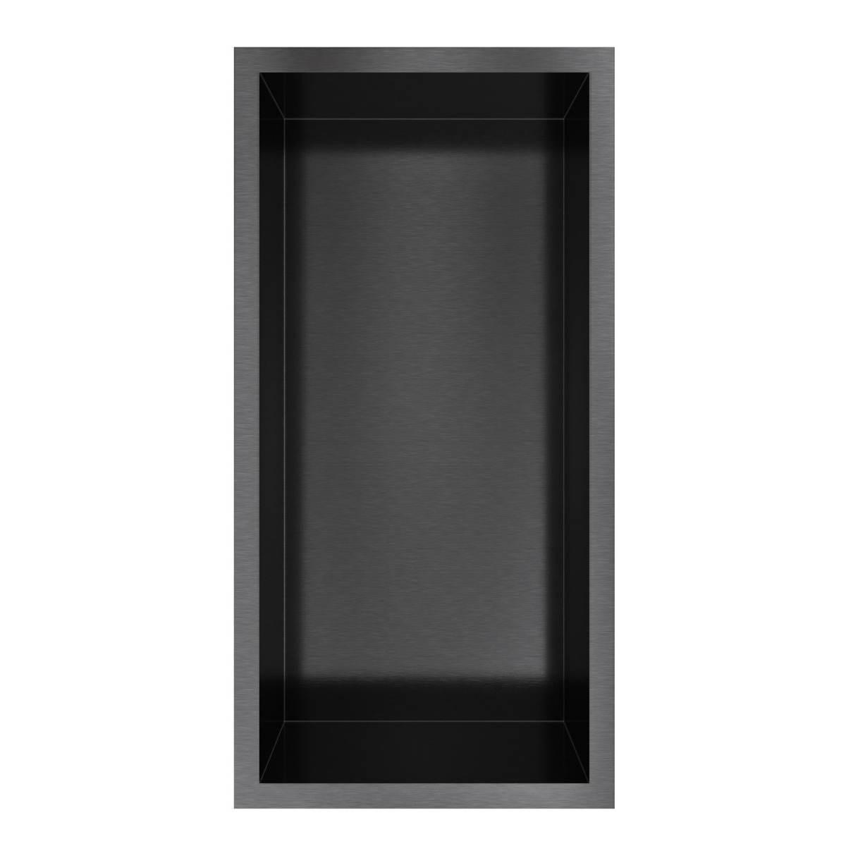 Hotbath &More inbouwnis 30x15x10cm geborsteld zwart PVD