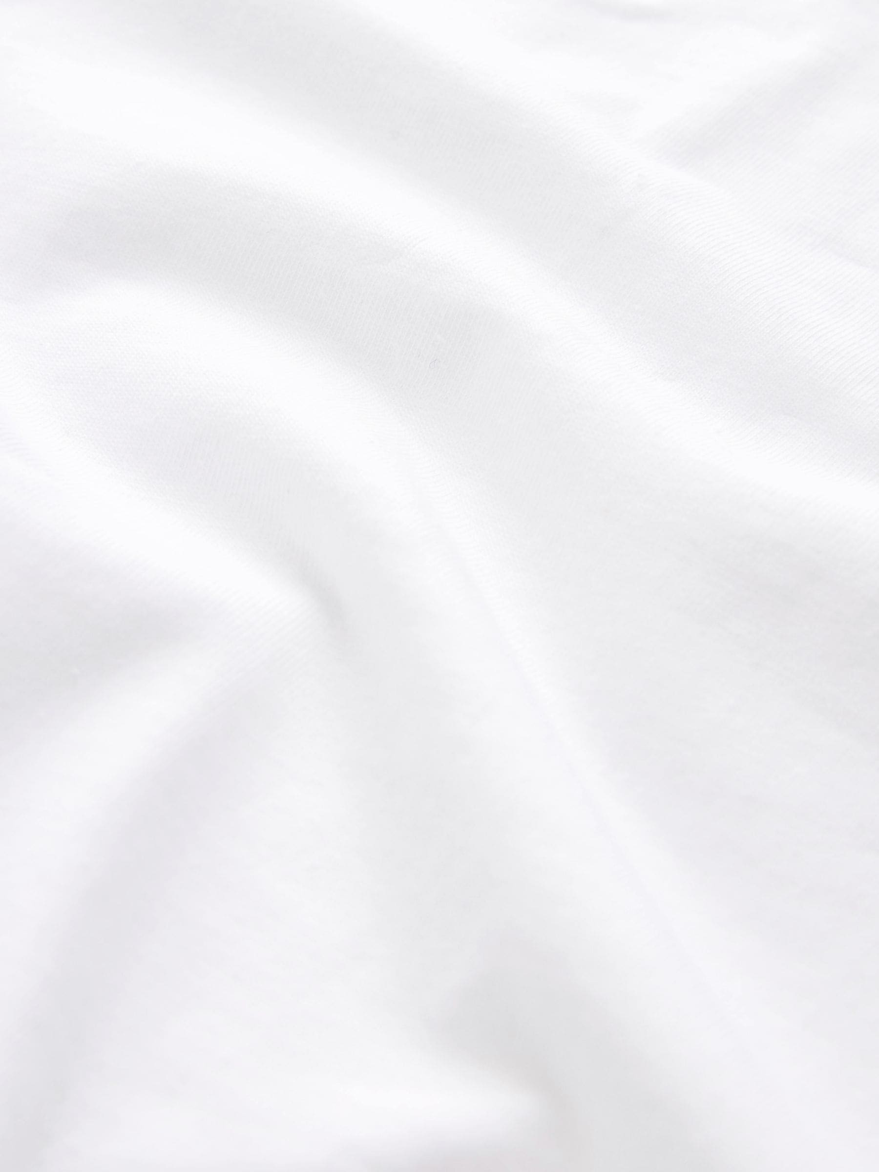 Wit - T-shirt met kapmouwtjes