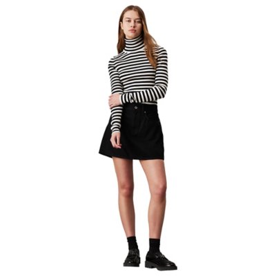 Pull femme Woven Label Roll CALVIN KLEIN