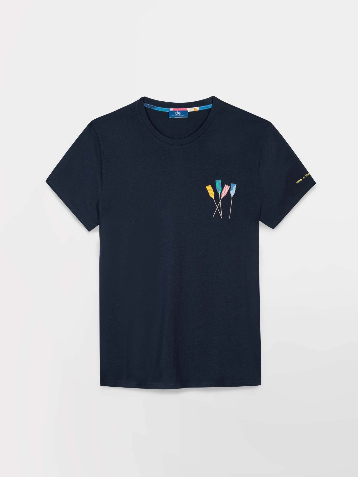 Tee Shirt Homme Manches Courtes Coton Biologique Marine