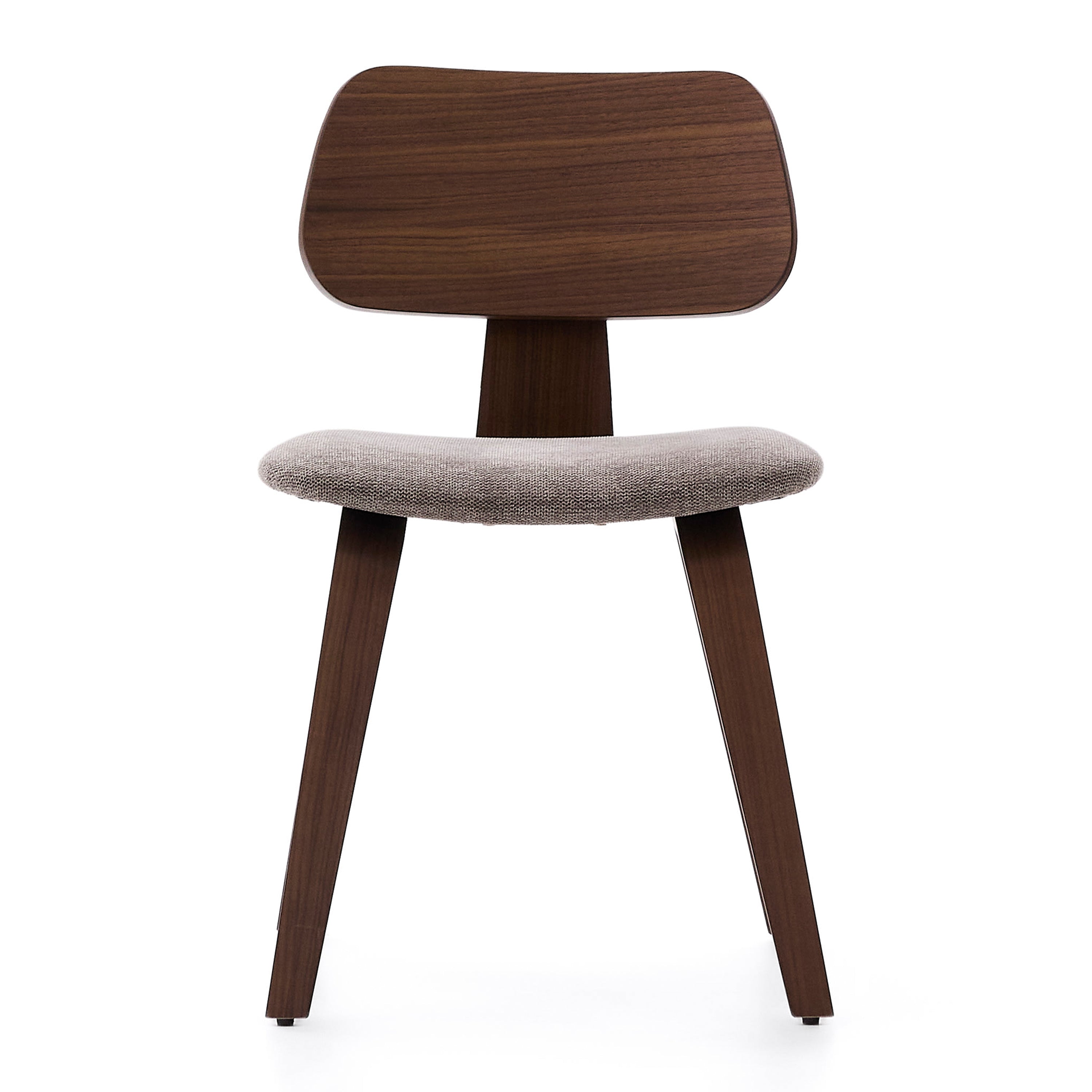 Kave Home Gena Eetkamerstoel - Walnoot / Beige