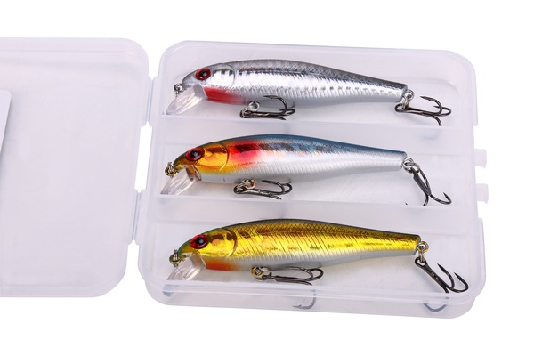 Set de leurres durs flottants type minnow Fish4All 8.6cm 9.3g (3pcs)