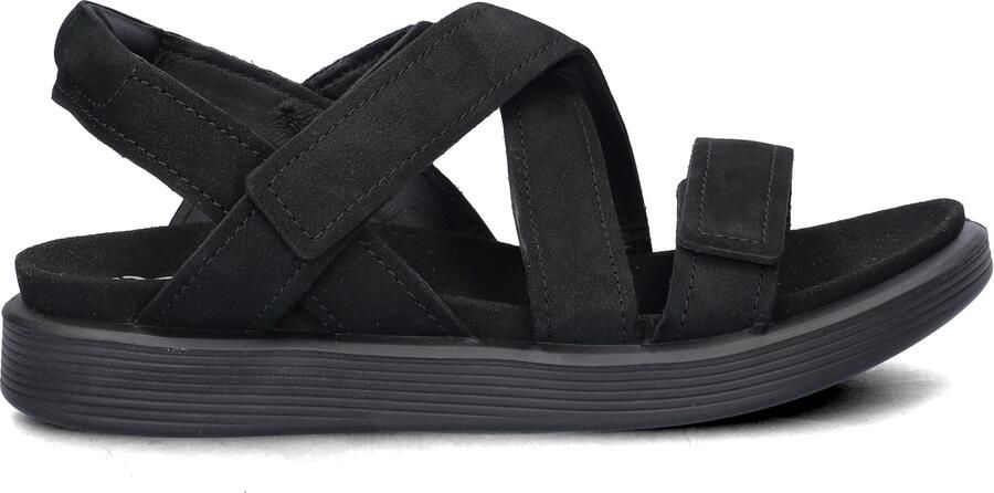 ECCO Soft Sandalen zwart Leer