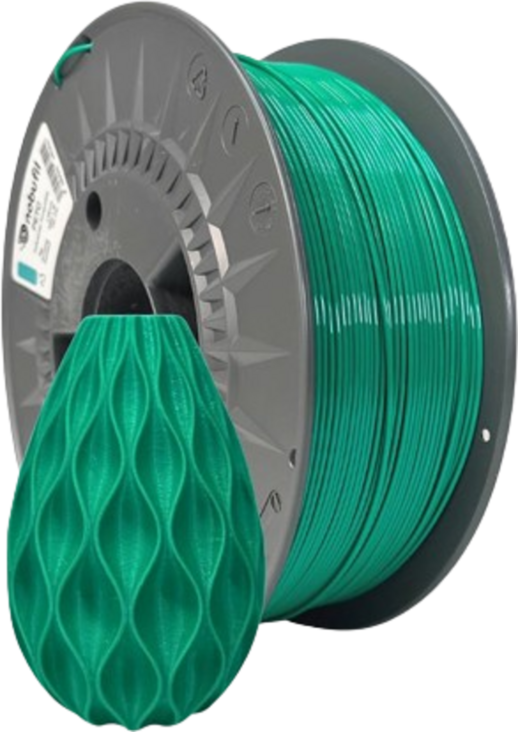 Nobufil  PETG Industrial Turquoise, 1,75 mm / 1000 g    Leicht zu druckendes PETG Filament aus recyceltem Kunststoffabfall