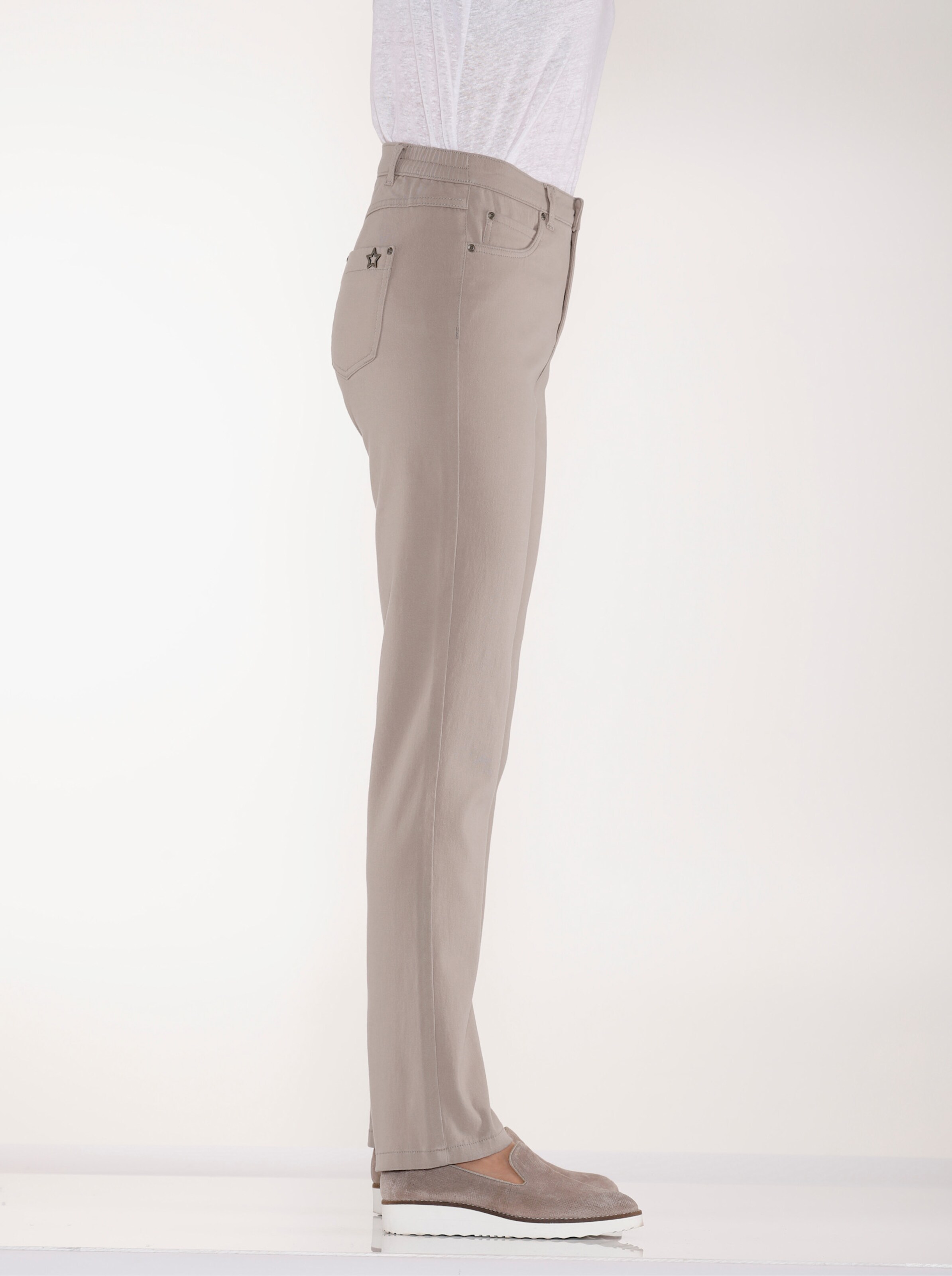 5-Pocket-Hose mit seitlichem Dehnbund