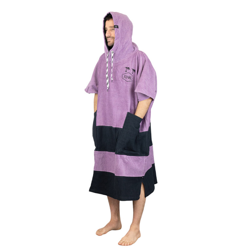 Poncho all-in v flash noir violet