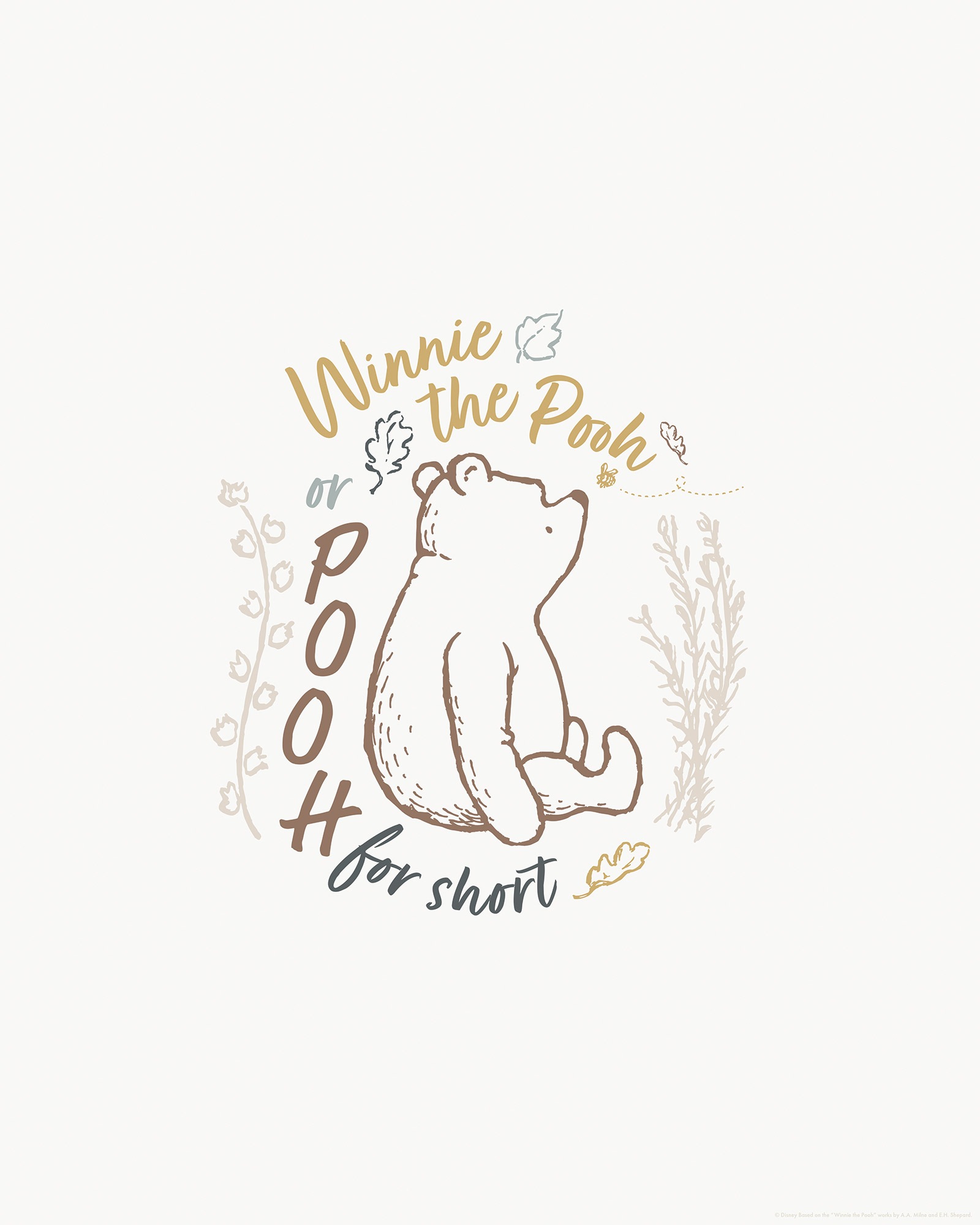 Komar Wandbild »Disney Winnie the Pooh for Short« Disney Set, 1 Stk. tlg. 40 x 50 cm (Breite x Höhe) - Kinderzimmer, Dekoration