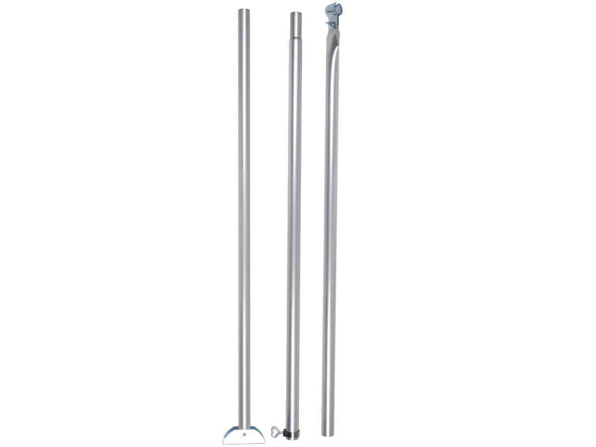 CampKing stormstang met klapvoet aluminium 28 mm