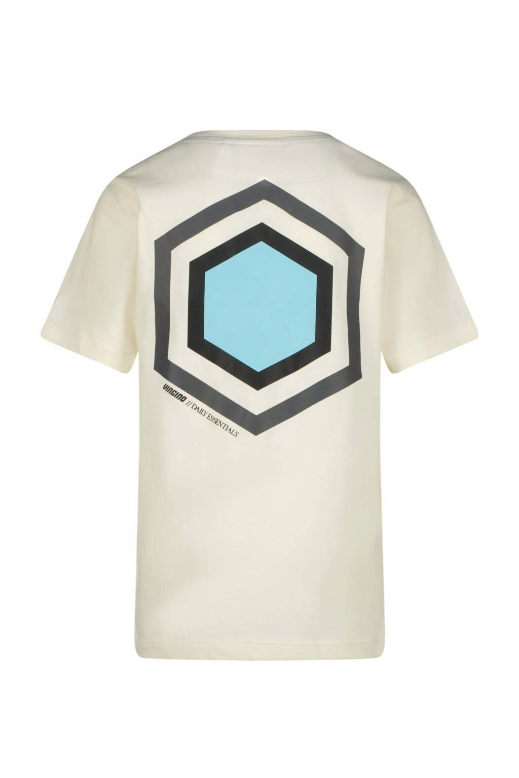 Vingino T-shirt Hezor met printopdruk wit
