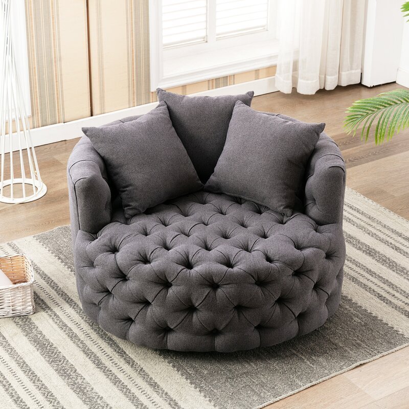 Damis 42.5'' Wide Tufted Oversized Accent Chair