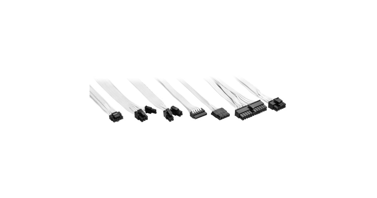 SharkoonRebel P20 1200 White modulaire 1200 watt voeding   (Wit, 1x 12V-2x6, 4x PCIe)