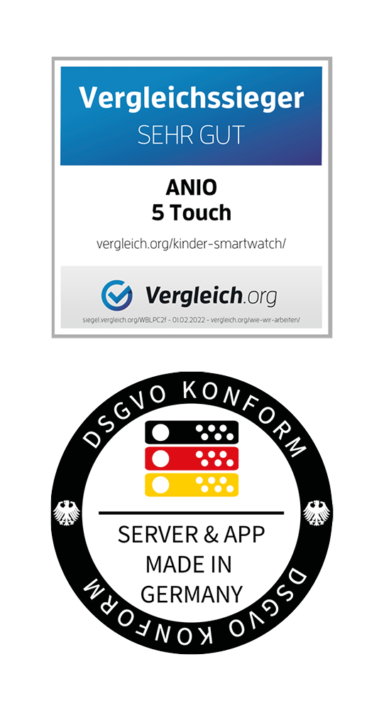 Anio Kinder Smartwatch 5 Blau