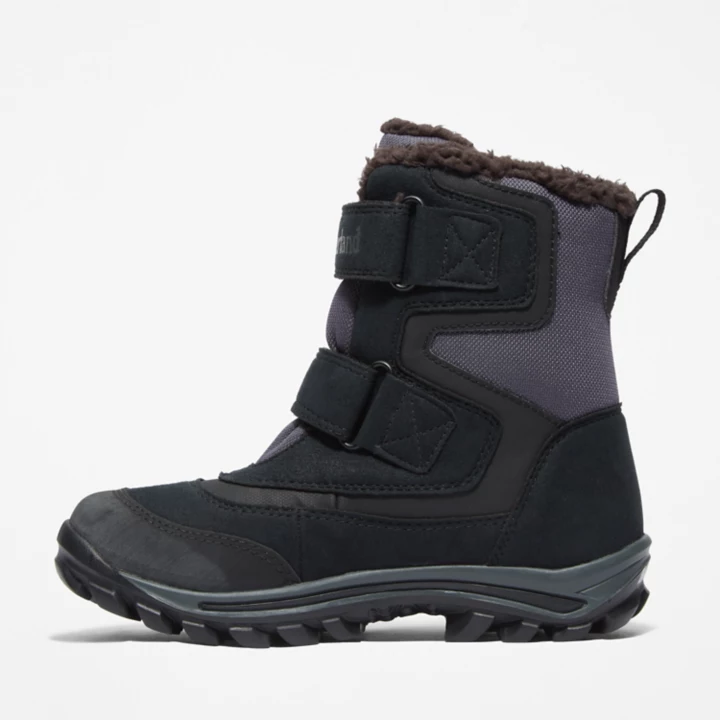 Bota de inverno infantil Gore-Tex Chillberg na cor preta.