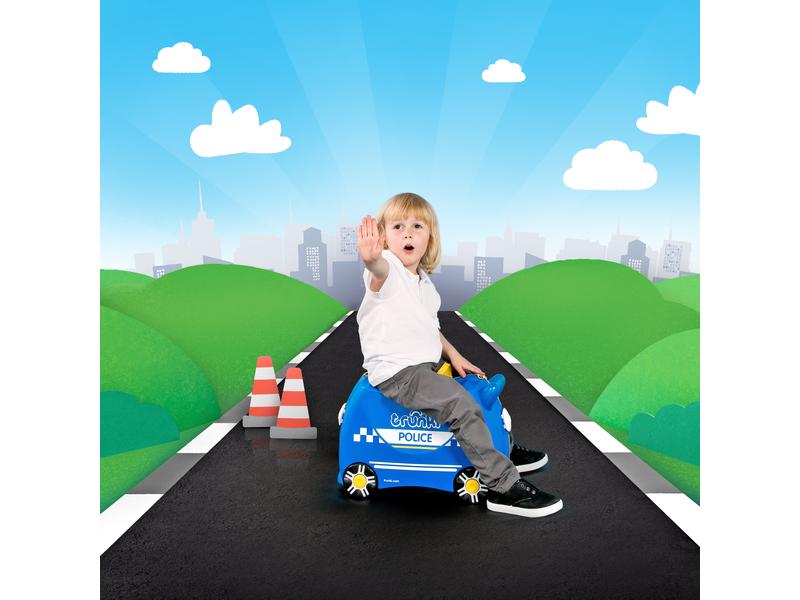 Trunki Reisetrolley Polizei Blau Reisekoffer für Kinder