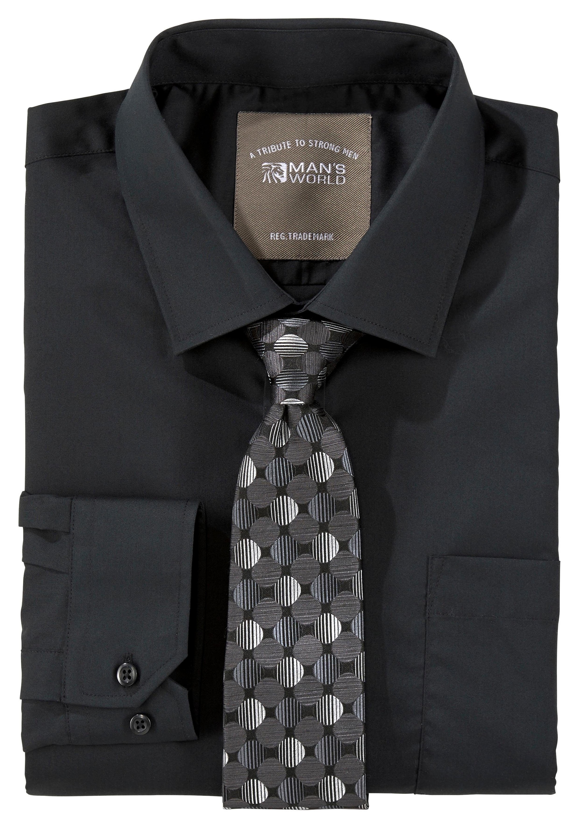 Man's World Langarmhemd , mit Brusttasche