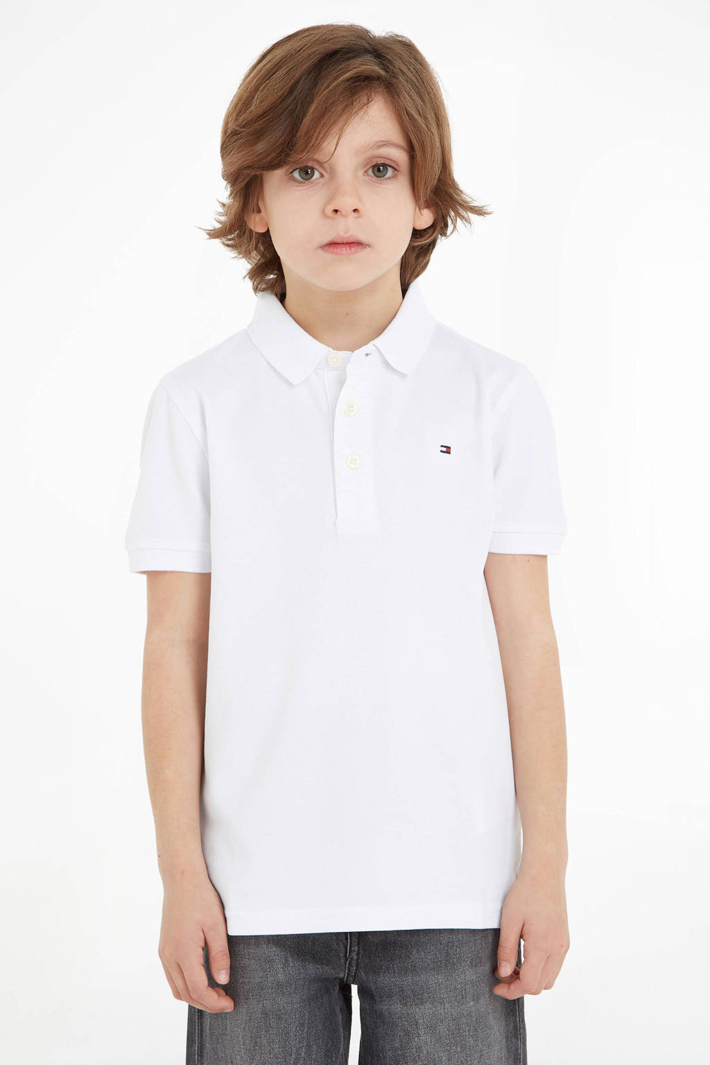 Tommy Hilfiger piqué polo wit
