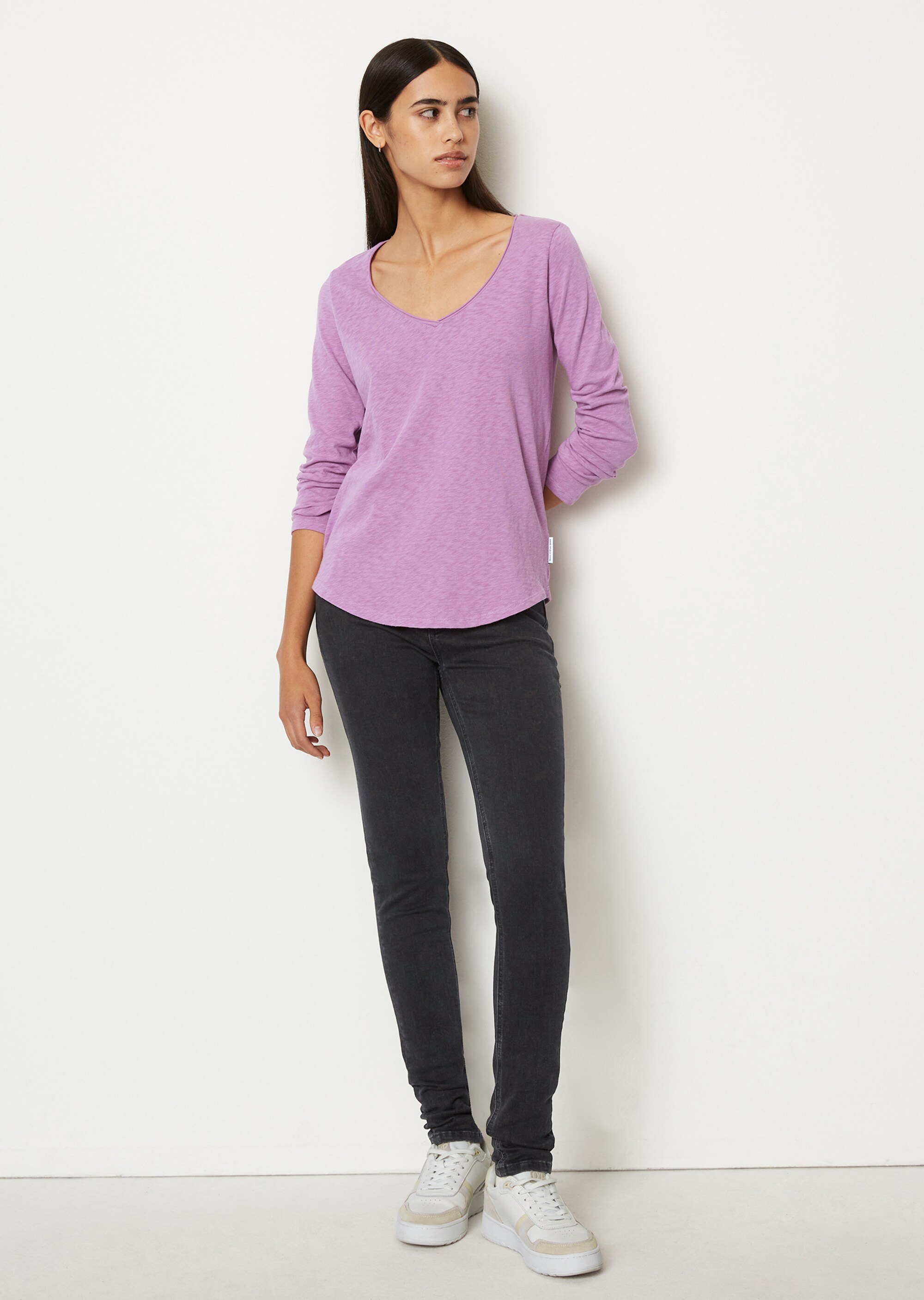 Longsleeve regular aus Slub Organic Cotton