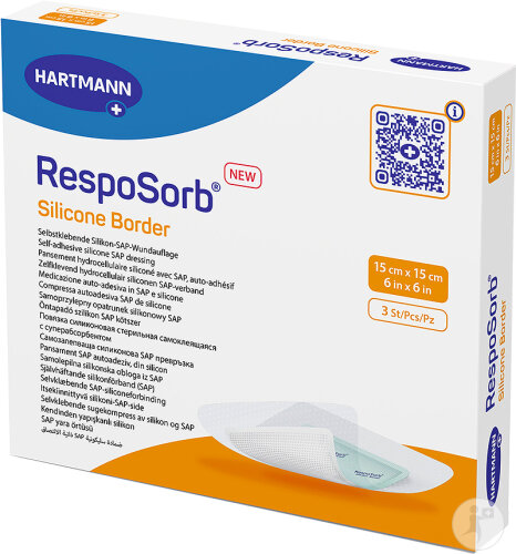 Hartmann RespoSorb Silicone Border 15x15cm Pièces 3