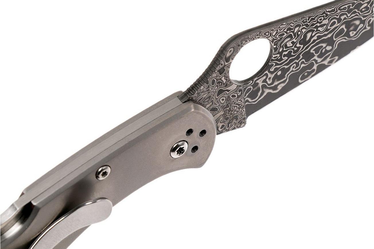 Spyderco Delica 4 Titanium Damascus C11TIPD zakmes