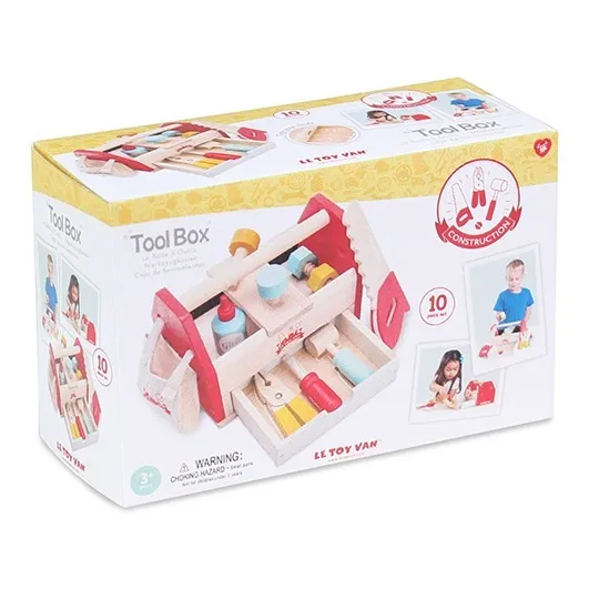Le Toy Van Boîte à outils en bois et ses 11 accessoires