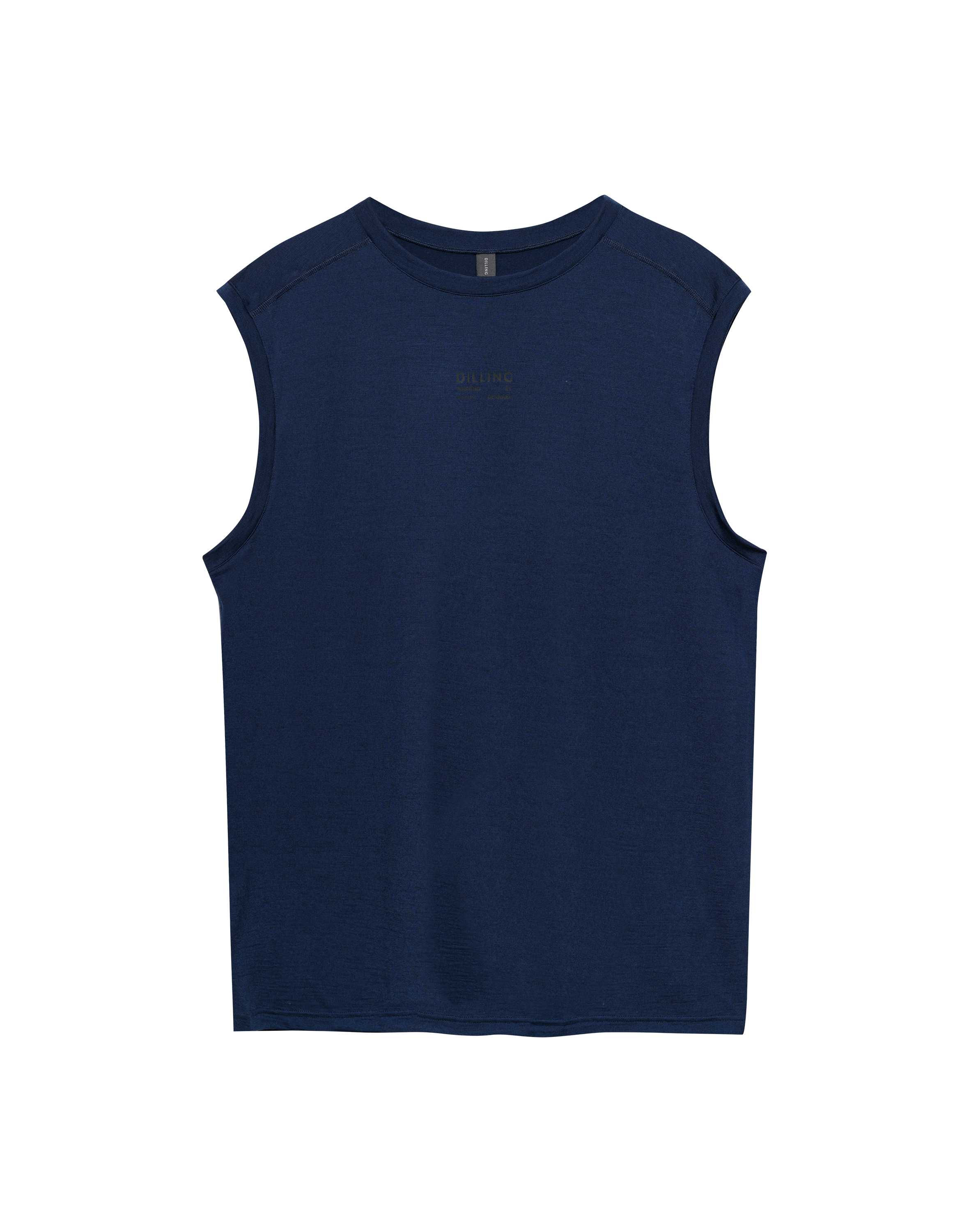 Tanktop in merinowol voor heren in Zwart