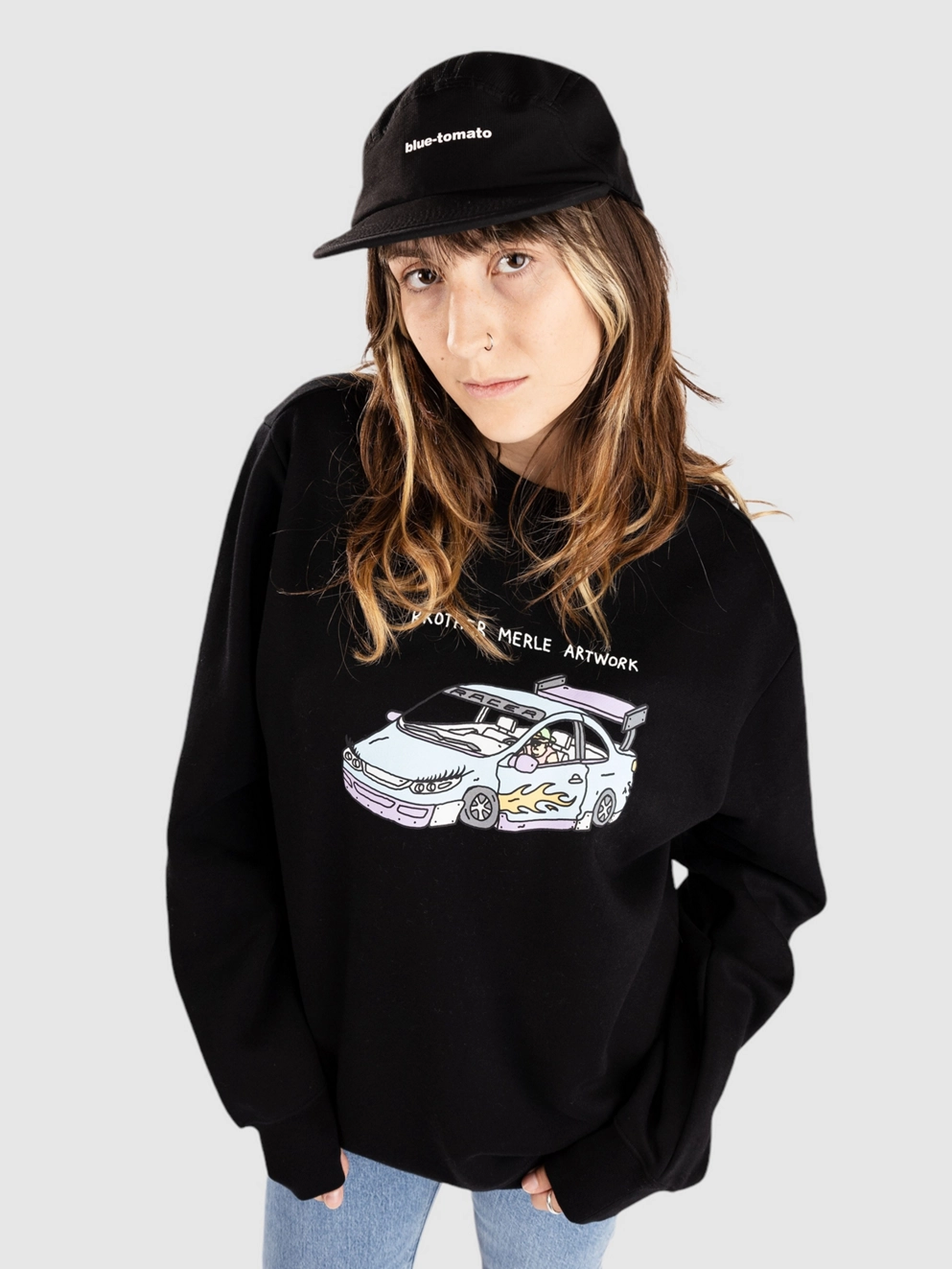 Brother Merle Racer Sweater black