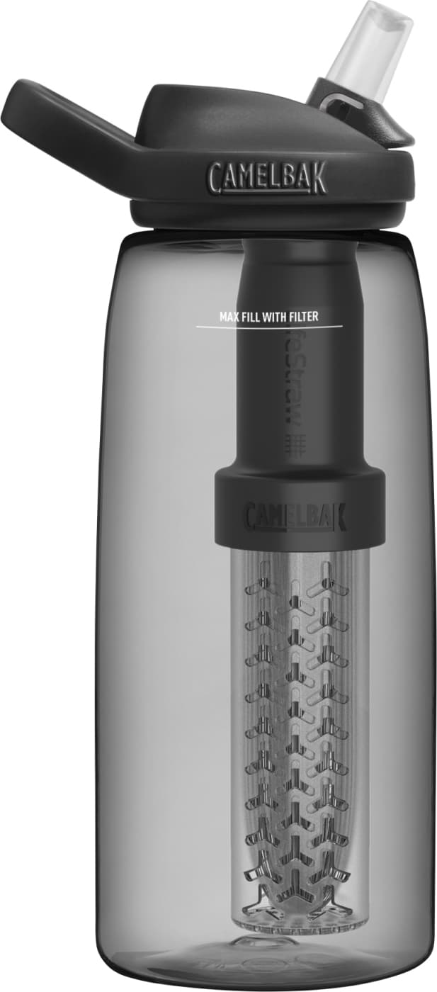 Camelbak Eddy+ 1L LifeStraw vandflaske, grå