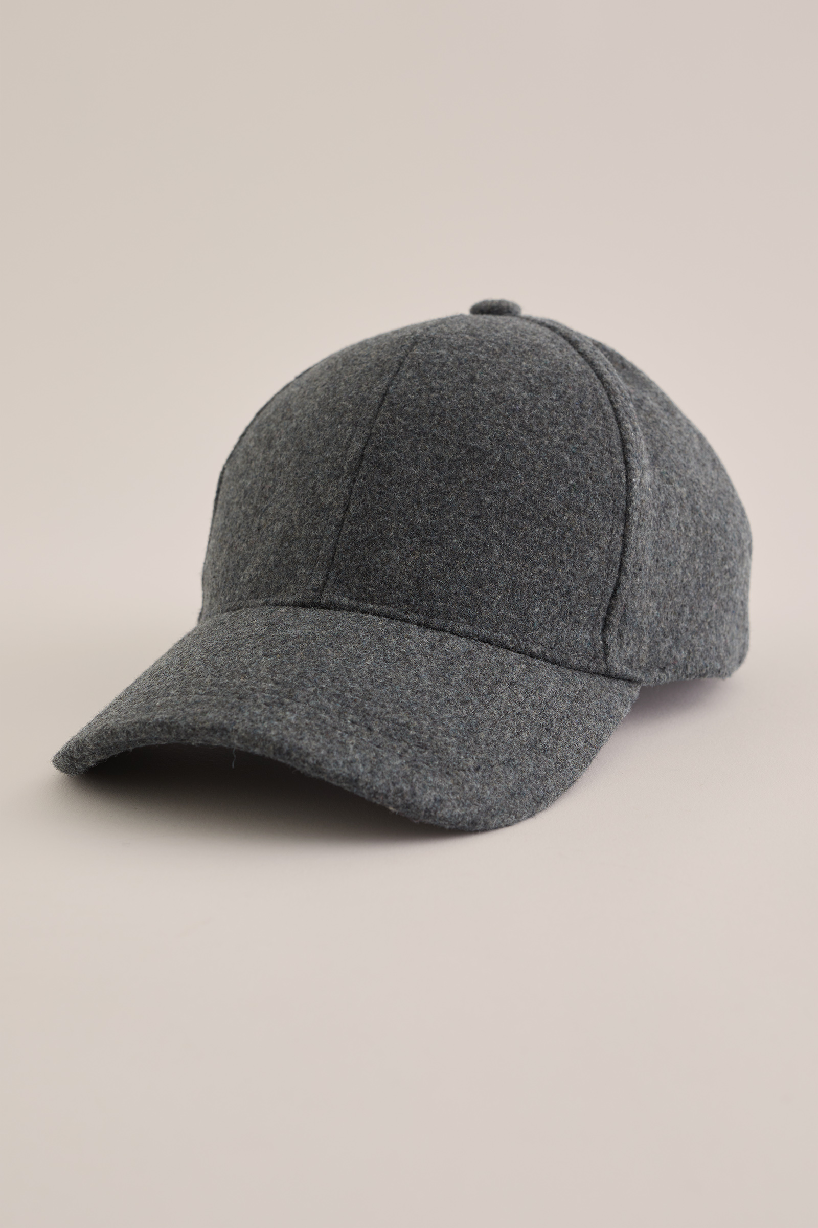 Unisex pet met wollenlook Blue Ridge Donkergrijs